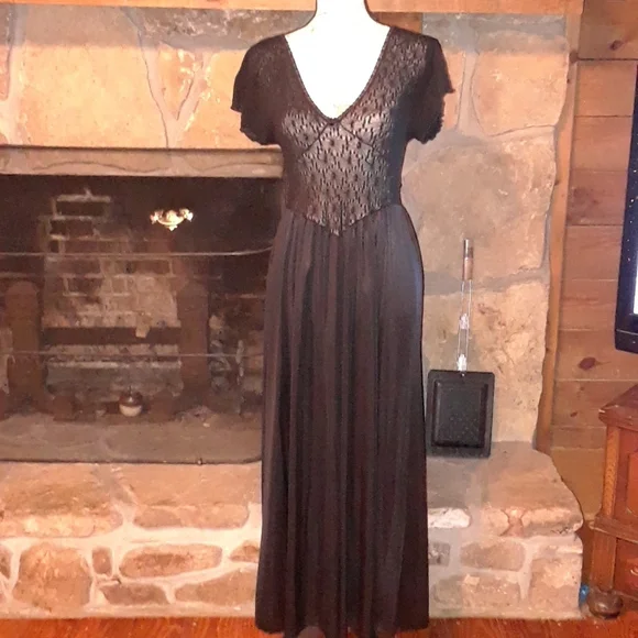Cinema Etoile | Intimates & Sleepwear | Vintage Sheer Lace Gown | Poshmark Cinema Etoile | Intimates & Sleepwear | Vintage Sheer Lace Gown | Poshmark